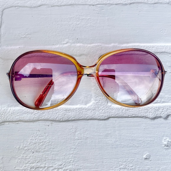 VIENNALINE | Vintage Ambre Oval Eye Glasses Made In Austria - Picture 2 of 10